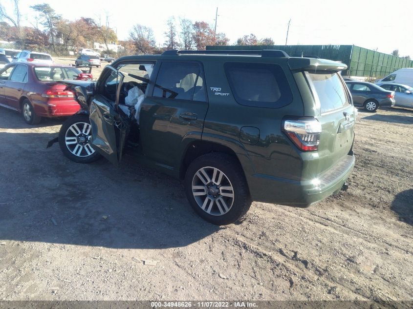 2022 TOYOTA 4RUNNER TRD SPORT VIN: JTESU5JR3N5971927