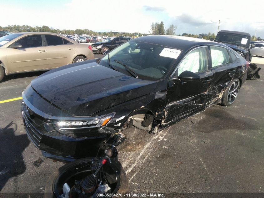 2022 HONDA ACCORD SEDAN SPORT SE VIN: 1HGCV1F44NA082381