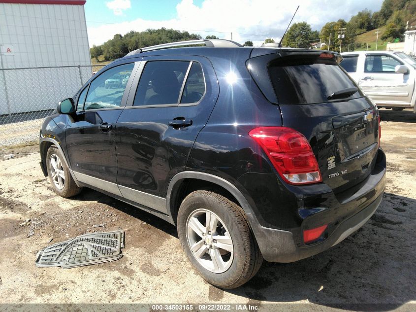 2022 CHEVROLET TRAX LT VIN: KL7CJPSM3NB525906