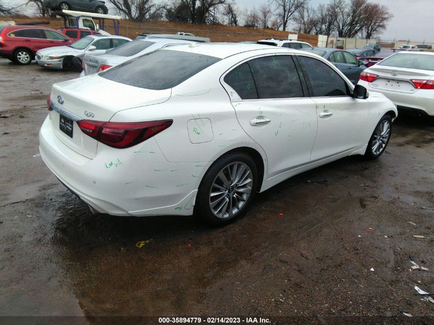 2022 INFINITI Q50 LUXE VIN: JN1EV7BR0NM342532