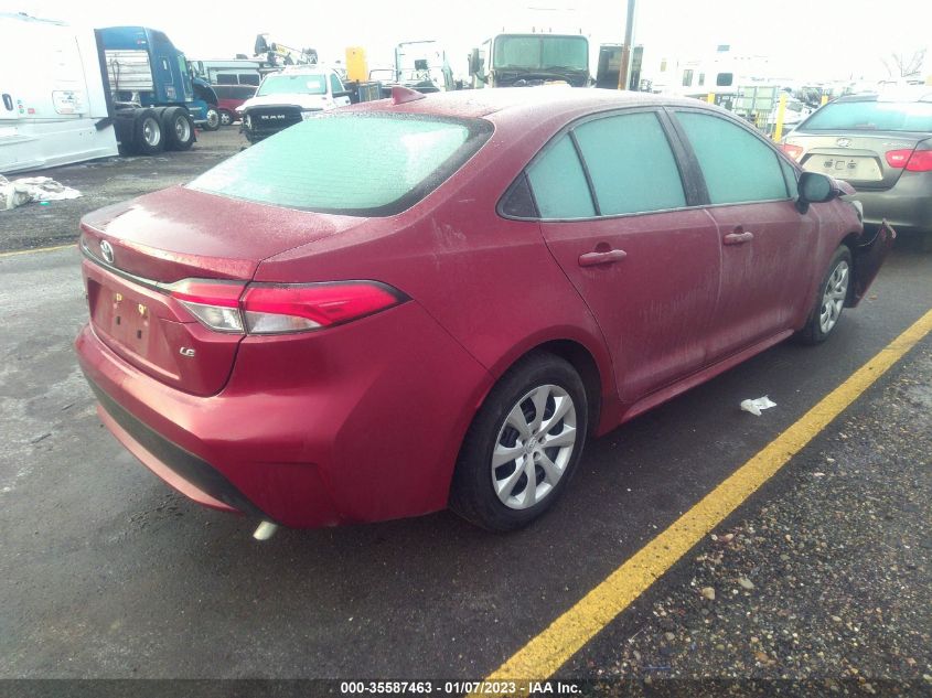 2022 TOYOTA COROLLA LE VIN: 5YFEPMAE3NP331266