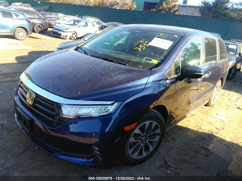 2021 HONDA ODYSSEY EX-L VIN: 5FNRL6H7XMB015969