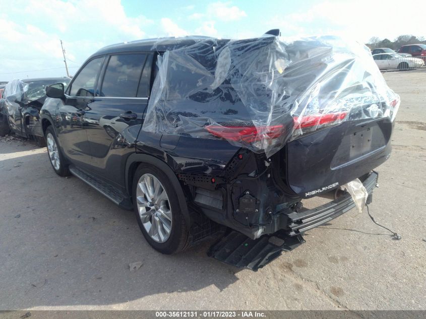 2022 TOYOTA HIGHLANDER HYBRID LIMITED VIN: 5TDYARAH8NS513798