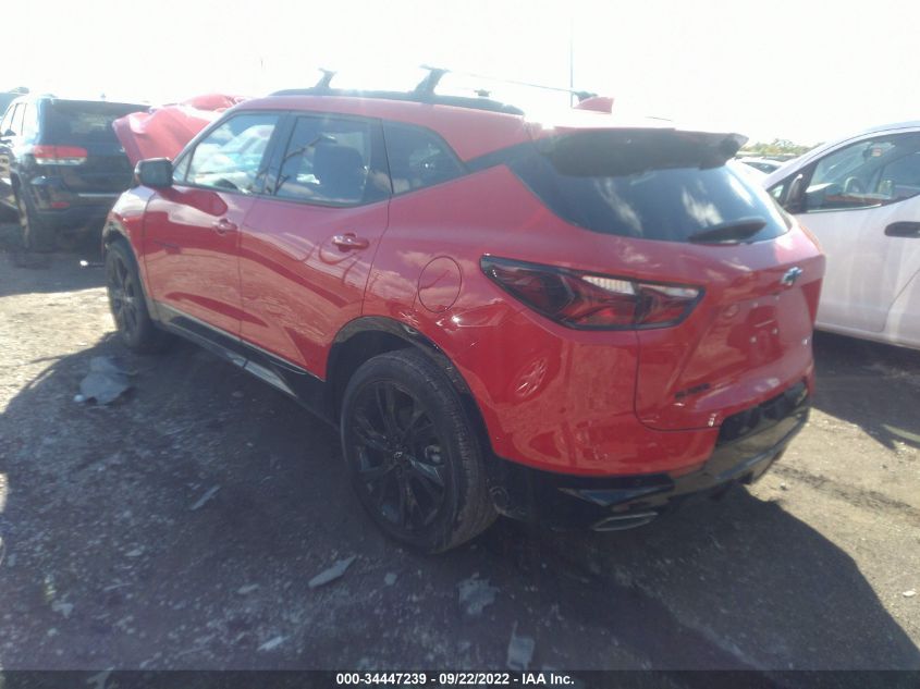 2022 CHEVROLET BLAZER RS VIN: 3GNKBERS1NS208349