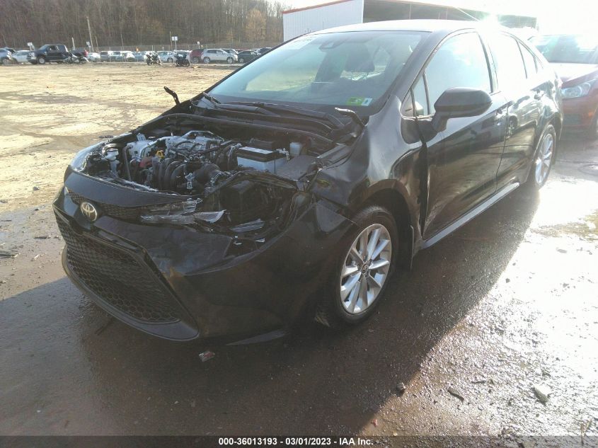 2022 TOYOTA COROLLA LE VIN: 5YFVPMAE1NP354836