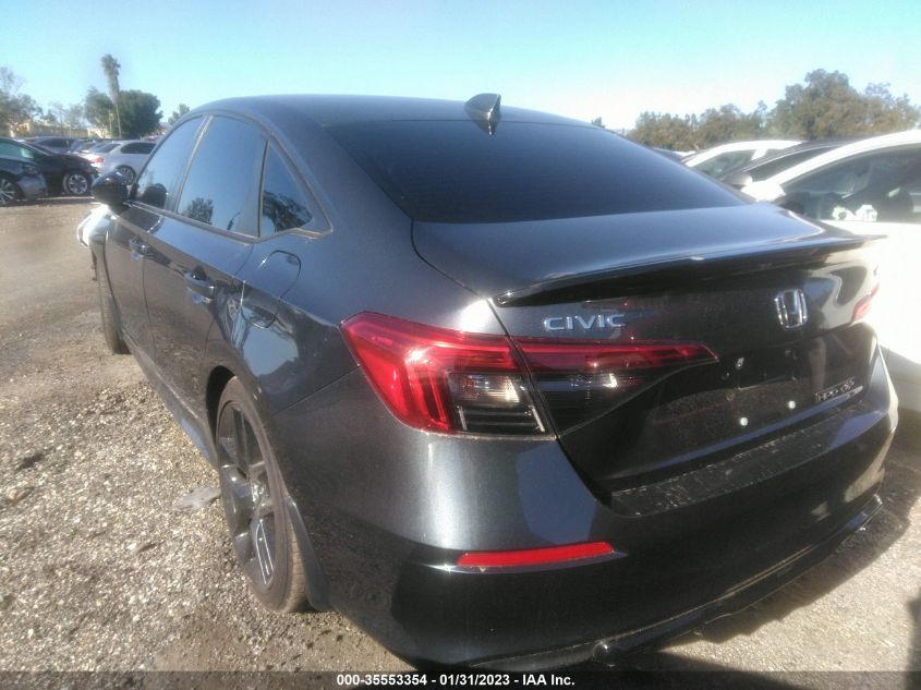 2022 HONDA CIVIC SEDAN SPORT VIN: 2HGFE2F56NH576982