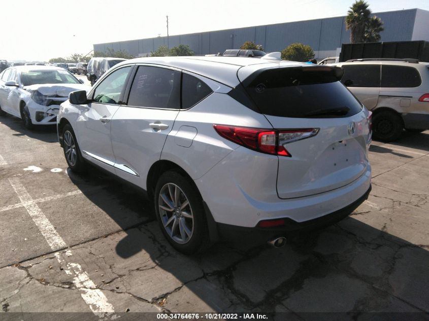2021 ACURA RDX W/TECHNOLOGY PACKAGE VIN: 5J8TC1H55ML010992
