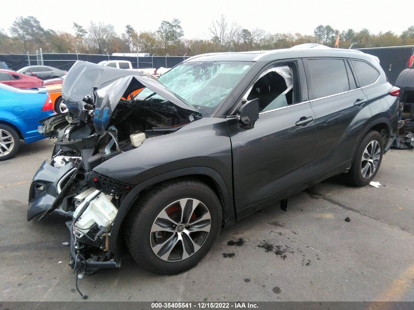 2020 TOYOTA HIGHLANDER XLE VIN: 5TDGZRAH2LS003108