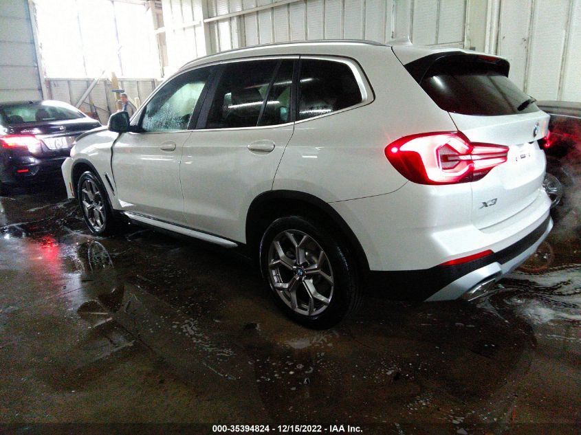 2022 BMW X3 XDRIVE30I VIN: 5UX53DP03N9J97869