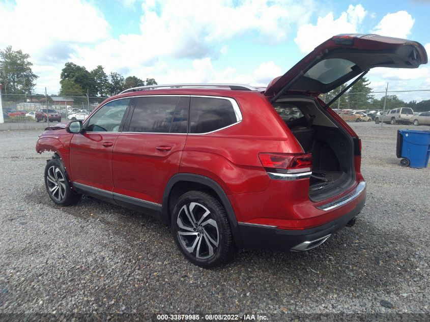 2021 VOLKSWAGEN ATLAS 3.6L V6 SEL PREMIUM VIN: 1V2TR2CA6MC540278