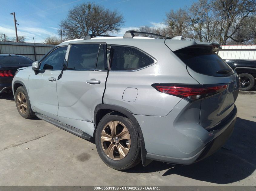 2022 TOYOTA HIGHLANDER HYBRID BRONZE EDITION VIN: 5TDABRCH9NS560060