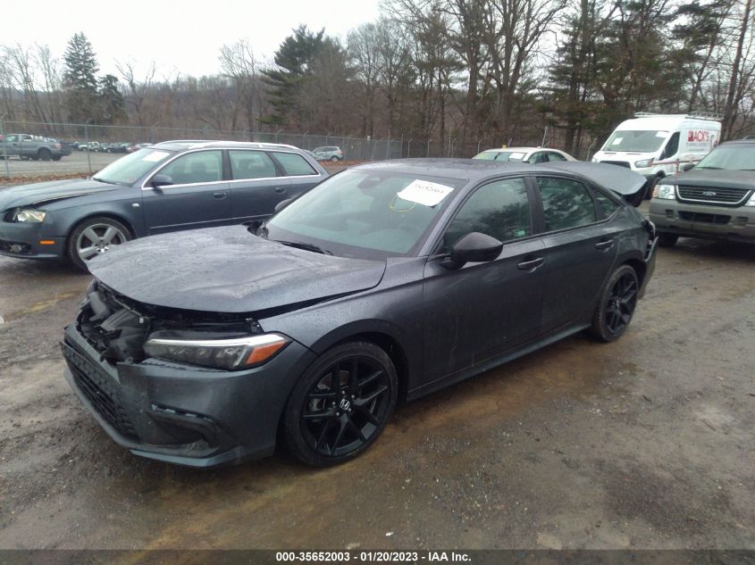 2022 HONDA CIVIC SEDAN SPORT VIN: 2HGFE2F53NH607265