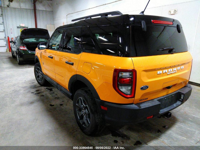 2021 FORD BRONCO SPORT BADLANDS VIN: 3FMCR9D95MRA63645