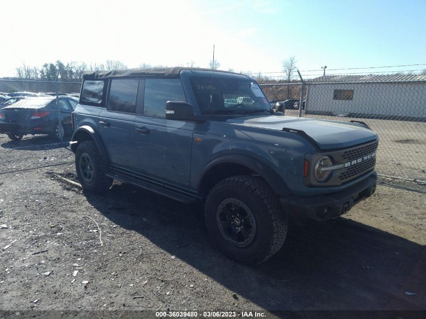 2022 FORD BRONCO BADLANDS VIN: 1FMEE5DP2NLA97411