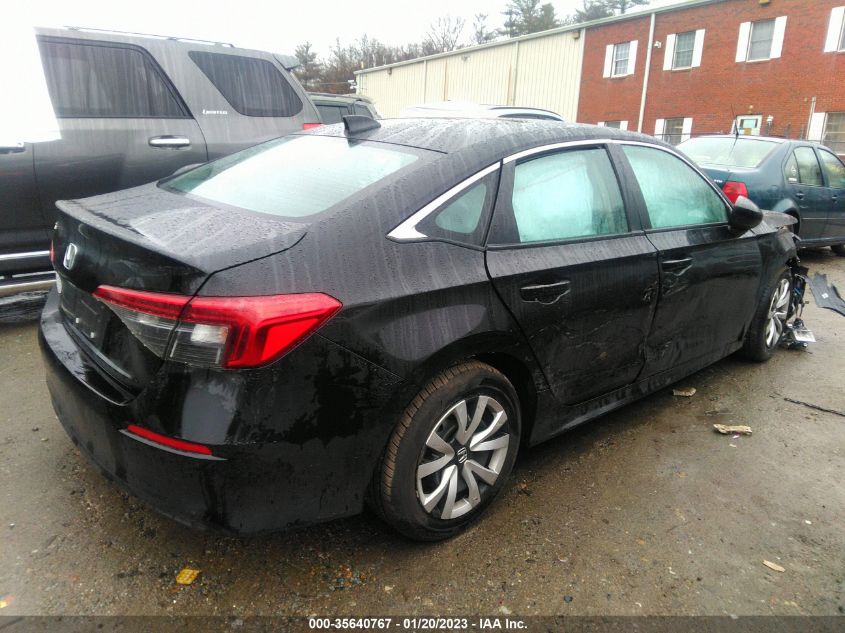 2022 HONDA CIVIC SEDAN LX VIN: 2HGFE2F2XNH546602