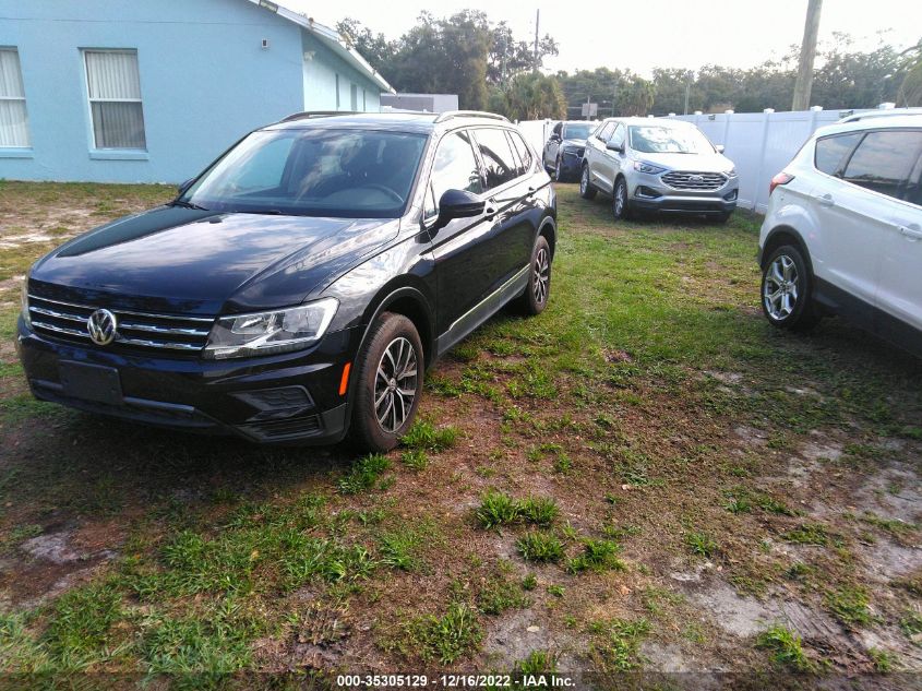 2021 VOLKSWAGEN TIGUAN SE VIN: 3VV3B7AX7MM080168