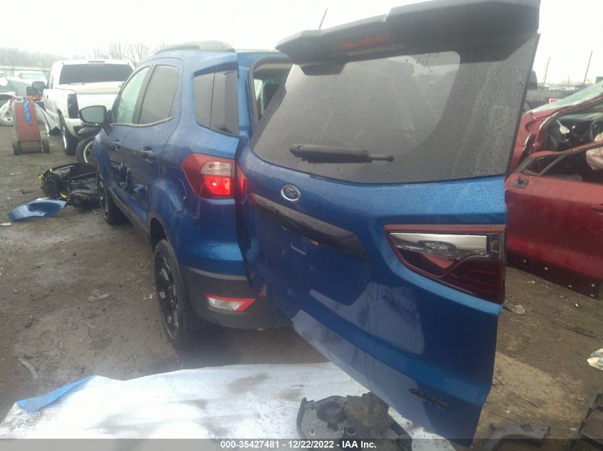 2021 FORD ECOSPORT SES VIN: MAJ6S3JL3MC445910