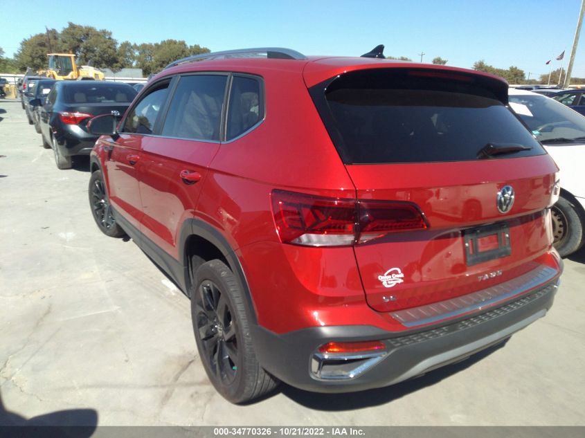 2022 VOLKSWAGEN TAOS SE VIN: 3VVTX7B24NM066721