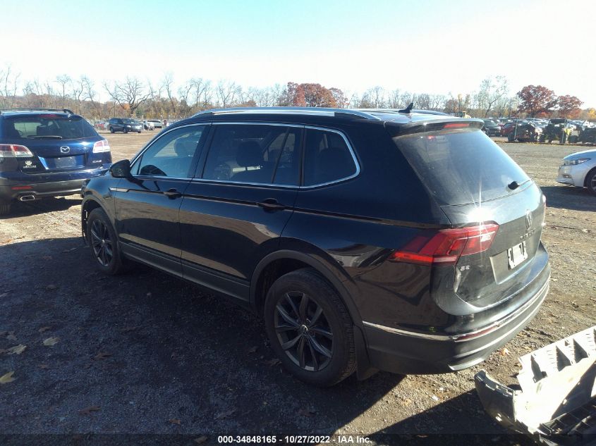 2022 VOLKSWAGEN TIGUAN SE VIN: 3VV2B7AX7NM017732
