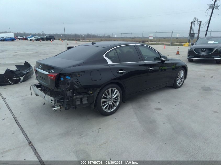 2021 INFINITI Q50 3.0T LUXE VIN: JN1EV7BP5MM700754