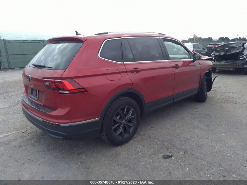 2022 VOLKSWAGEN TIGUAN SE VIN: 3VV3B7AXXNM163823