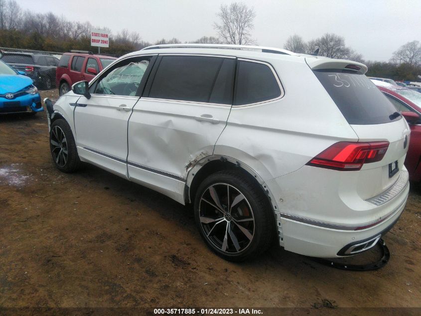2022 VOLKSWAGEN TIGUAN SEL R-LINE VIN: 3VV4B7AXXNM113217
