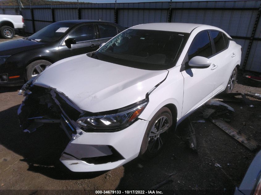 2022 NISSAN SENTRA SV VIN: 3N1AB8CVXNY269689