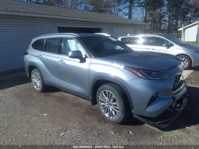 2022 TOYOTA HIGHLANDER PLATINUM VIN: 5TDFZRBH1NS206987