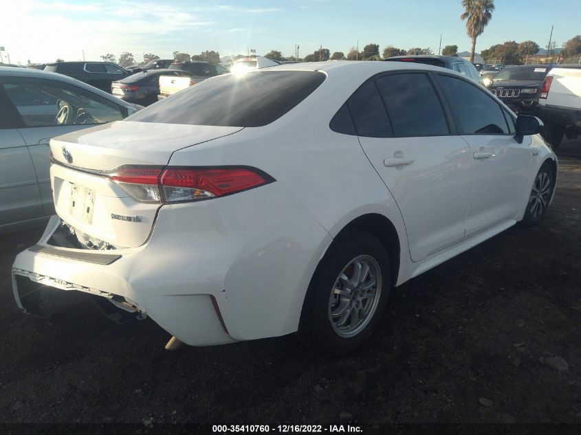 2021 TOYOTA COROLLA HYBRID LE VIN: JTDEAMDEXMJ016173