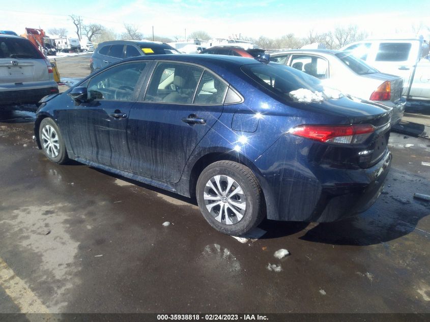 2022 TOYOTA COROLLA HYBRID LE VIN: JTDEAMDE3NJ040347
