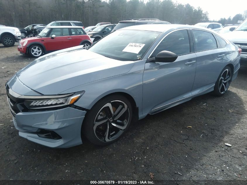 2022 HONDA ACCORD SEDAN SPORT VIN: 1HGCV1F36NA068327