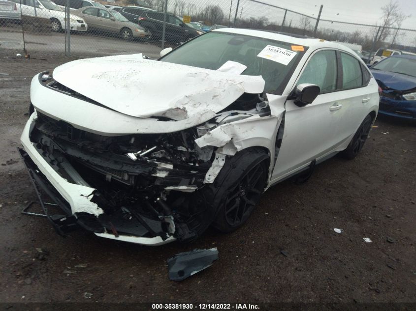 2022 HONDA CIVIC HATCHBACK SPORT TOURING VIN: 19XFL1H8XNE006629