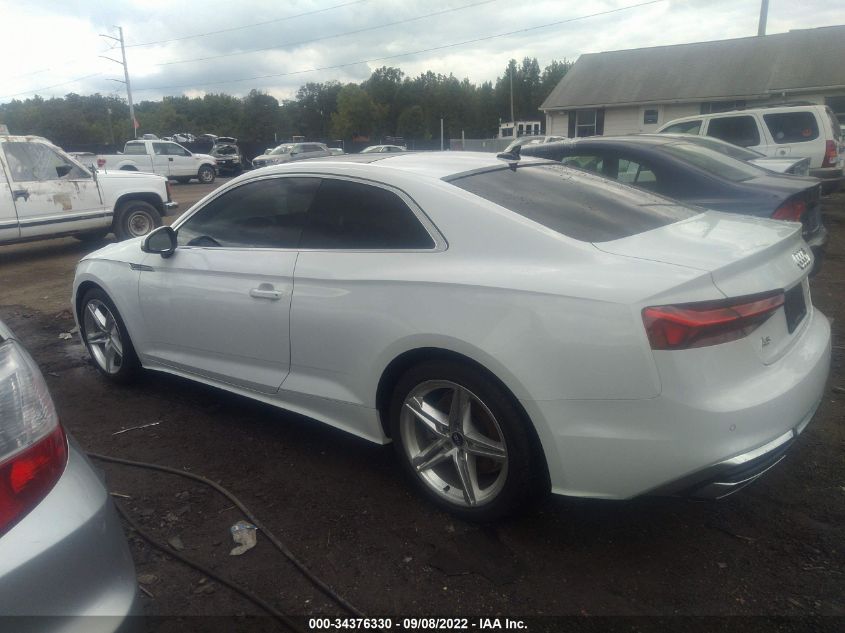 2021 AUDI A5 COUPE S LINE PREMIUM PLUS VIN: WAUTAAF55MA063241