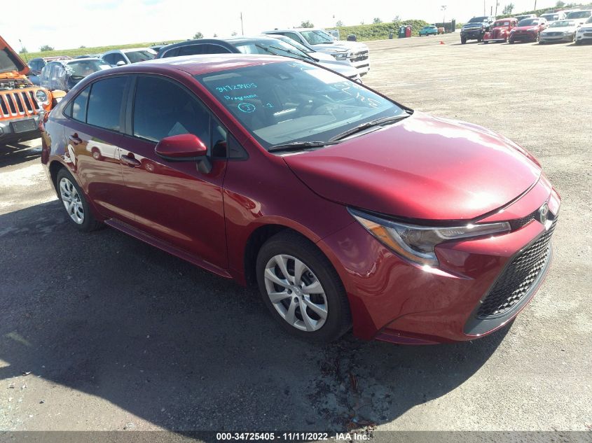 2022 TOYOTA COROLLA LE VIN: 5YFEPMAE9NP322877