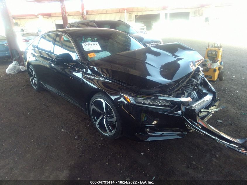 2022 HONDA ACCORD SEDAN SPORT VIN: 1HGCV1F36NA076864