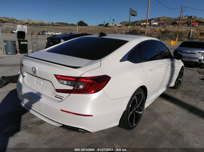 2022 HONDA ACCORD SEDAN SPORT SE VIN: 1HGCV1F45NA041516
