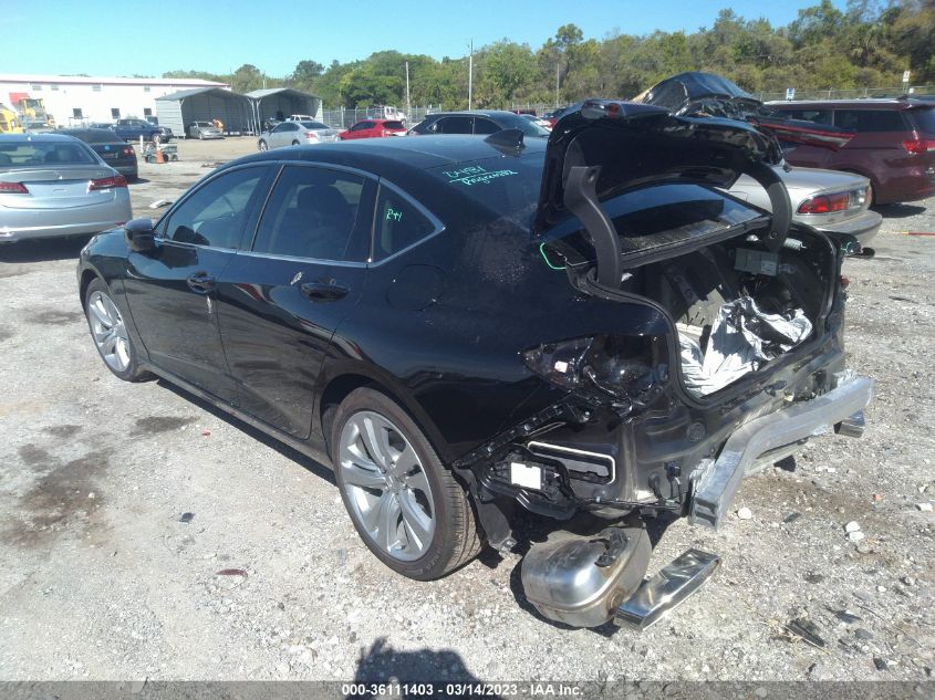 2022 ACURA TLX W/TECHNOLOGY PACKAGE VIN: 19UUB5F42NA004833