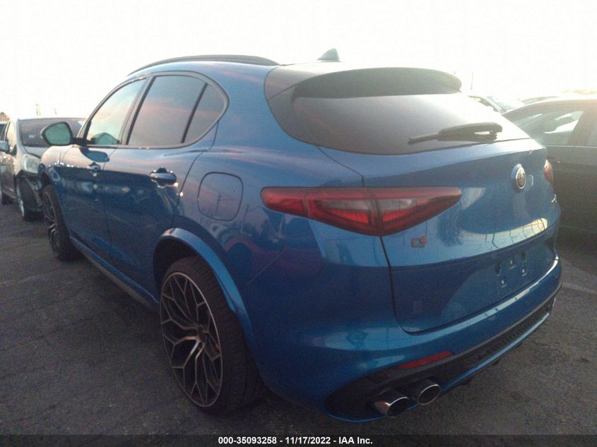 2021 ALFA ROMEO STELVIO QUADRIFOGLIO VIN: ZASPAKEV4M7D12760