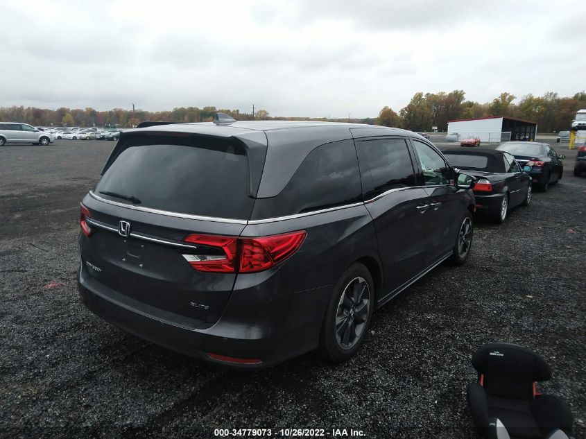 2022 HONDA ODYSSEY ELITE VIN: 5FNRL6H93NB052638