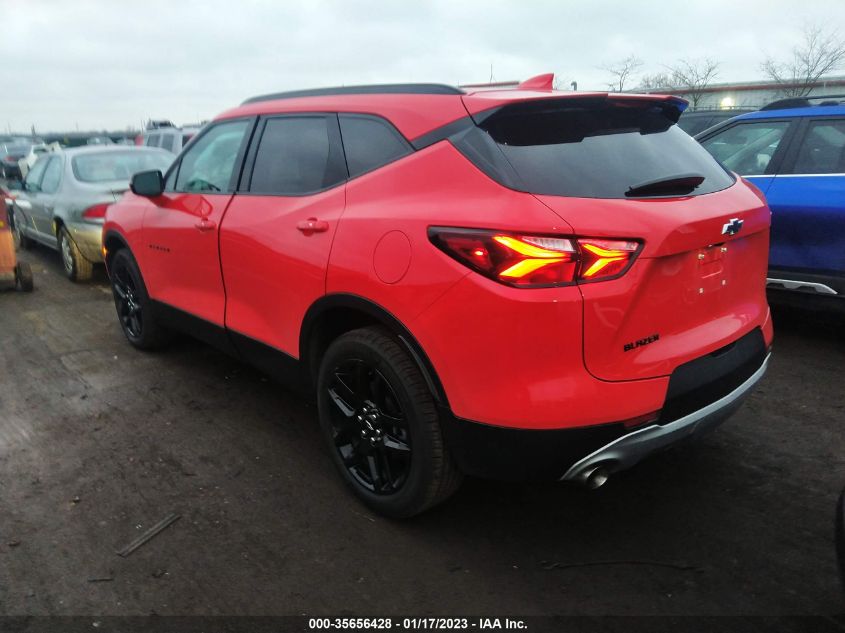 2022 CHEVROLET BLAZER LT VIN: 3GNKBCR4XNS135424