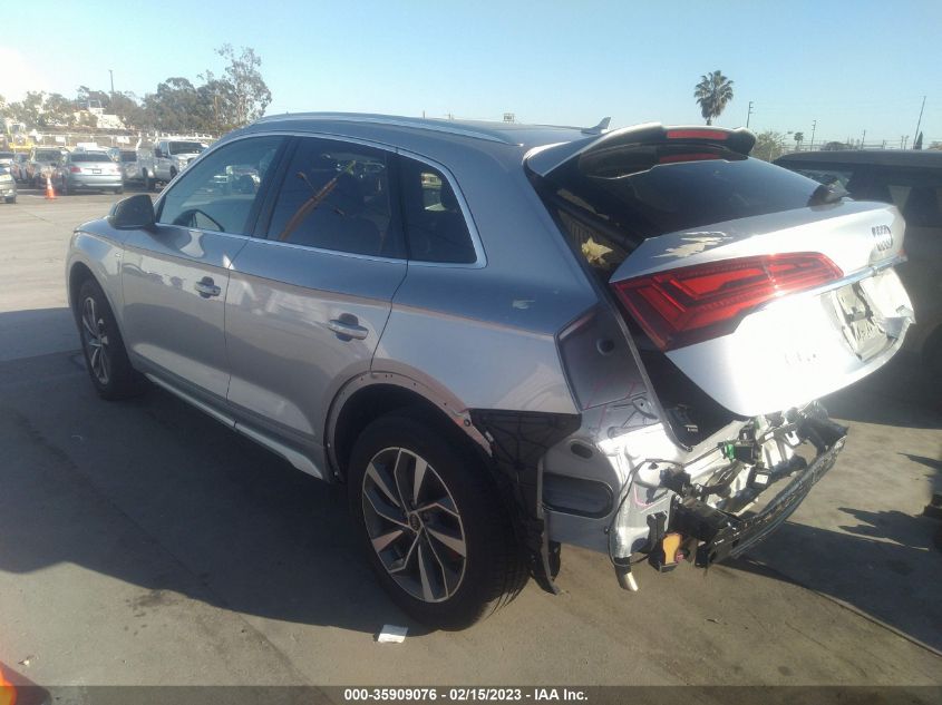 2022 AUDI Q5 S LINE PREMIUM VIN: WA1GABFY9N2031693