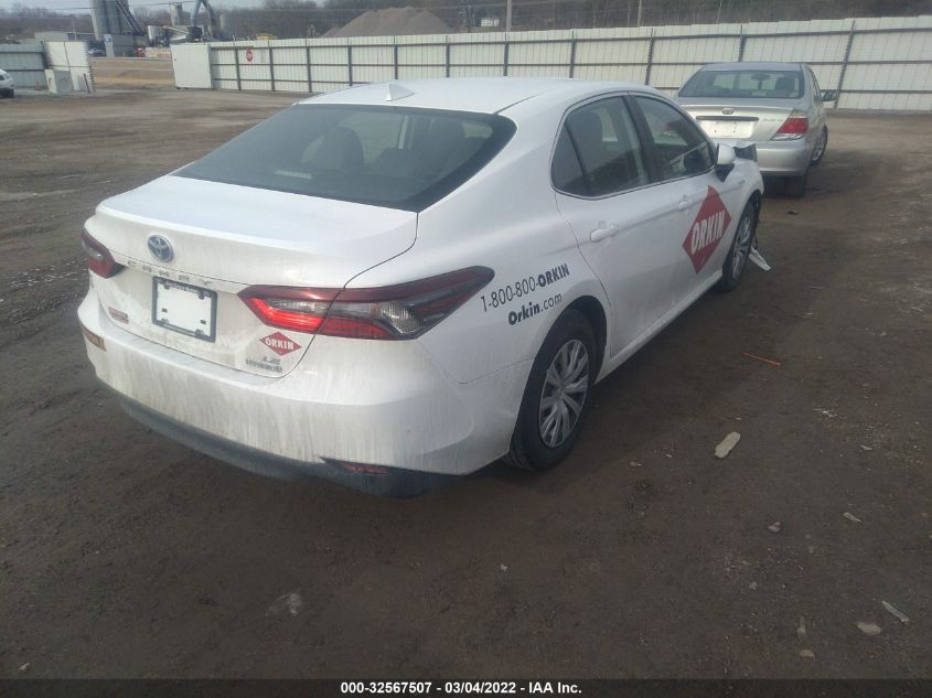 2021 TOYOTA CAMRY HYBRID LE VIN: 4T1C31AK7MU568167