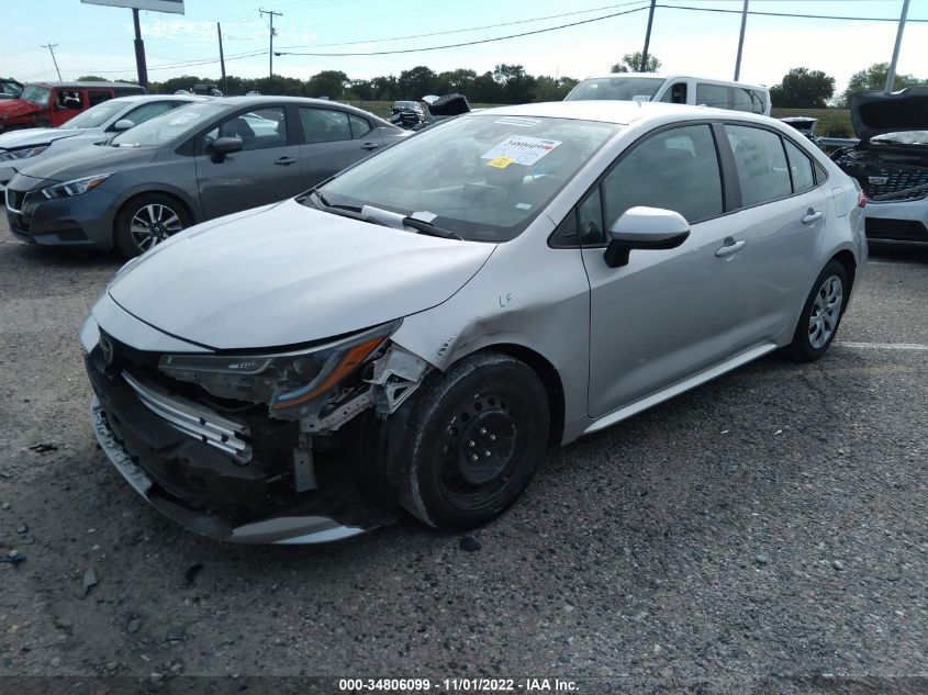 2021 TOYOTA COROLLA LE VIN: 5YFEPMAEXMP256550