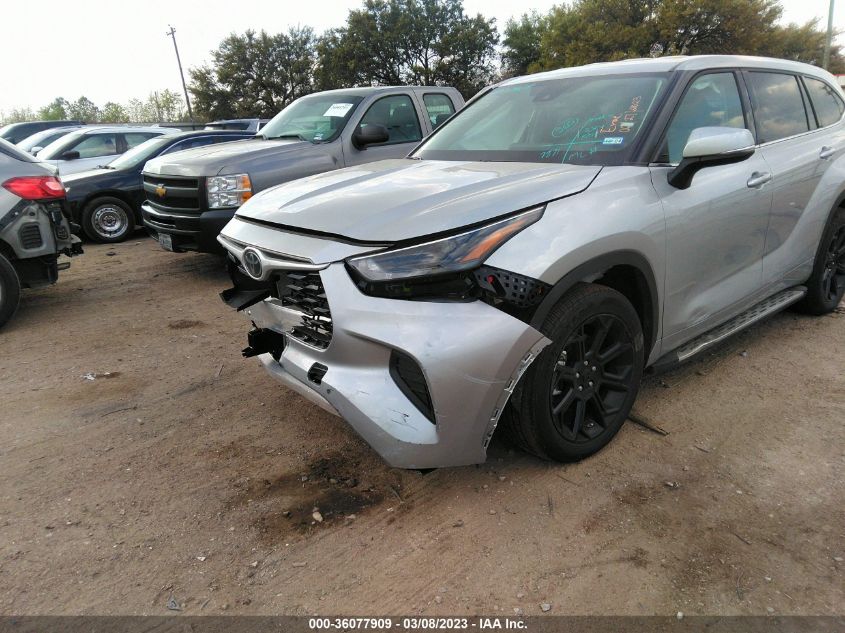 2022 TOYOTA HIGHLANDER L VIN: 5TDCZRAH9NS560244