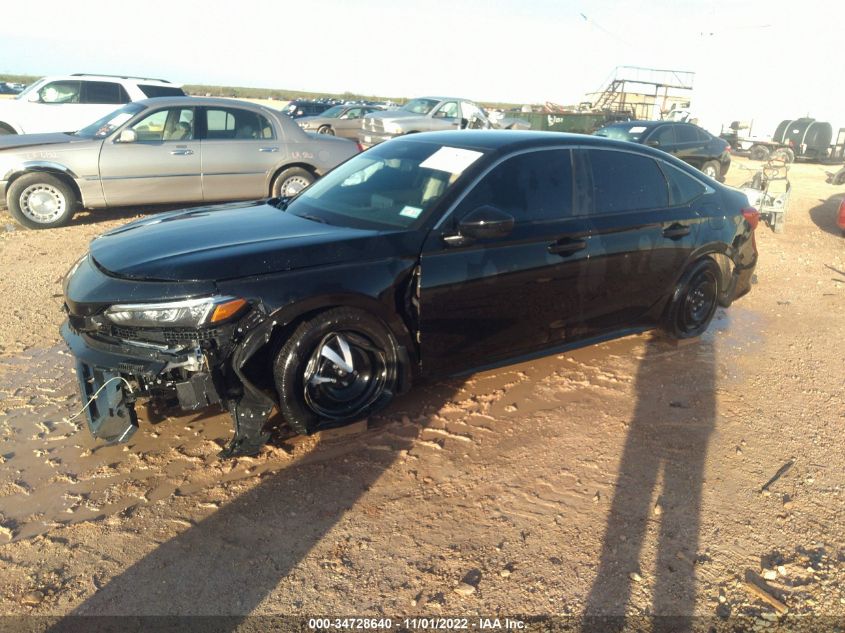 2022 HONDA CIVIC SEDAN LX VIN: 2HGFE2F20NH517402