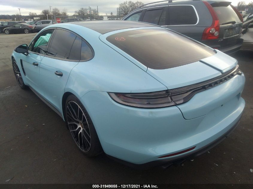 2021 PORSCHE PANAMERA TURBO S VIN: WP0AF2A70ML154450