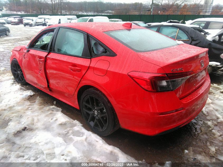 2023 HONDA CIVIC SEDAN SPORT VIN: 2HGFE2F56PH514422