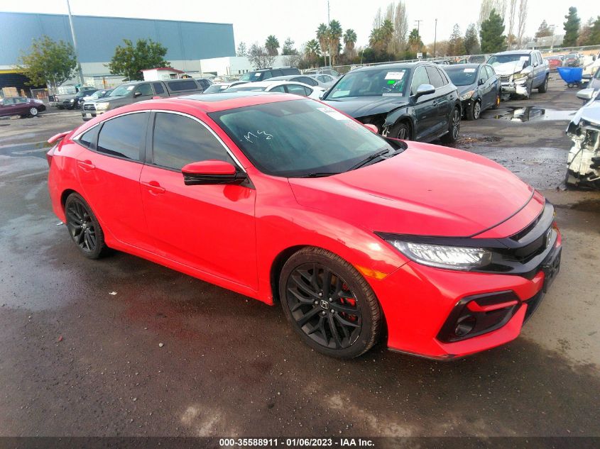 2020 HONDA CIVIC SI SEDAN VIN: 2HGFC1E57LH701924