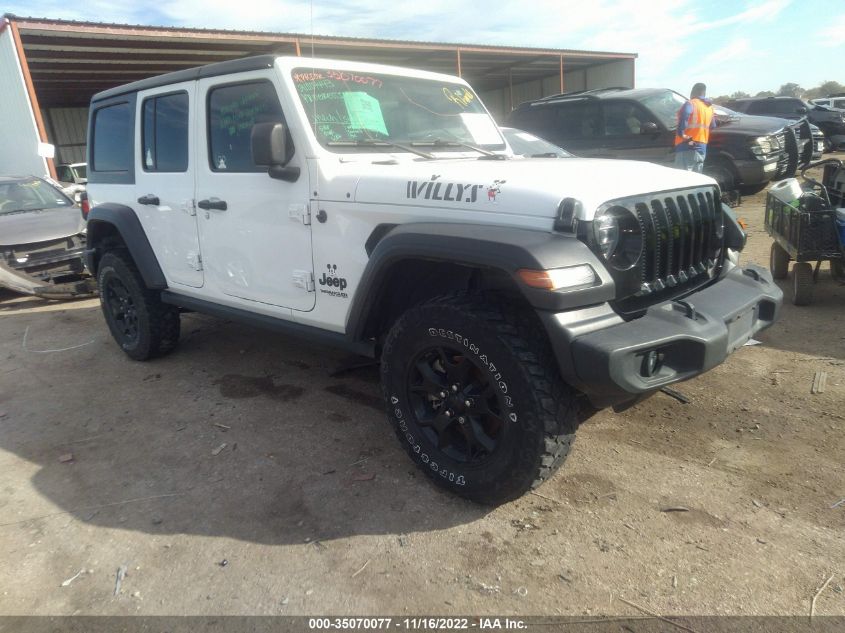 2020 JEEP WRANGLER UNLIMITED WILLYS VIN: 1C4HJXDN5LW170063