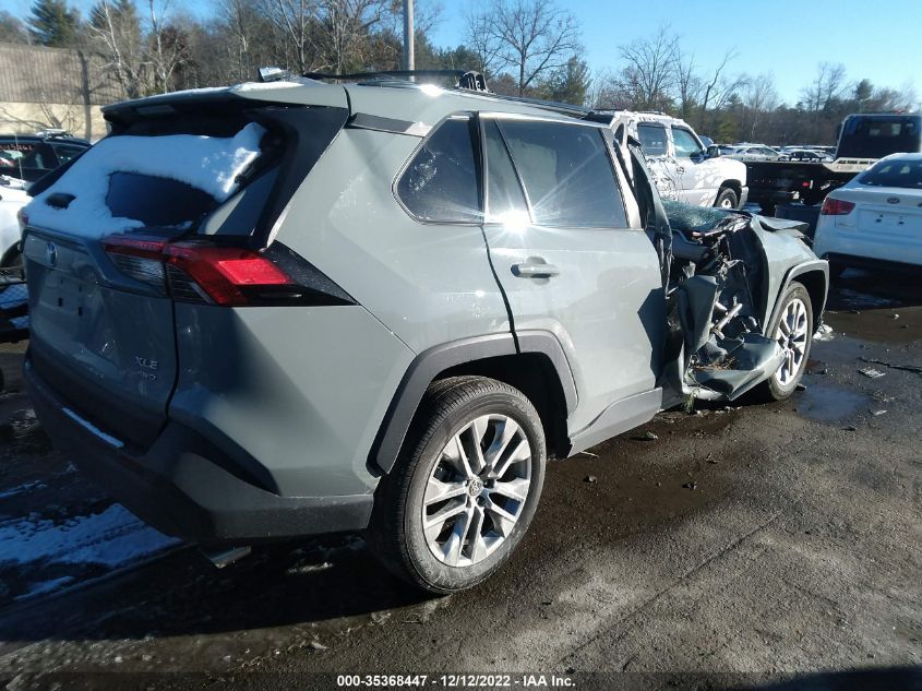 2022 TOYOTA RAV4 XLE PREMIUM VIN: 2T3A1RFV4NW267623